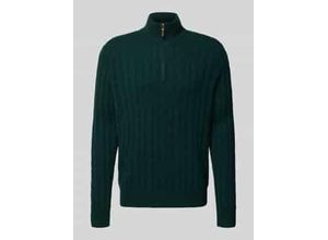 3616854952258 - Strickpullover aus Kaschmir mit Stehkragen und Reißverschluss