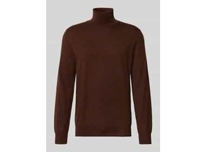 3616855660312 - Rollkragenpullover mit Label-Stitching