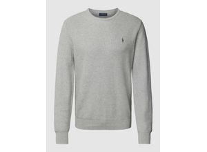 3616858165364 - Polo Textured Crew Neck Sweater Andover Heather