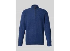 3616858588385 - Strickpullover aus Baumwoll-Kaschmir-Mix mit Stehkragen