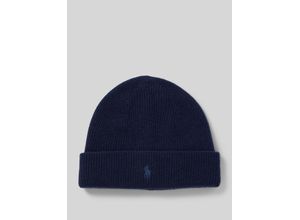 3616858609981 - Beanie aus Kaschmir mit Label-Stitching