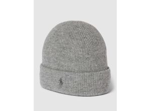 3616858609998 - Beanie aus Kaschmir mit Label-Stitching