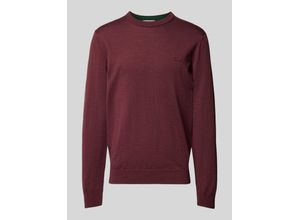 3617072860899 - Strickpullover aus reiner Wolle mit Logo-Patch 3617072860899 - Strickpullover aus reiner Wolle mit Logo-Patch