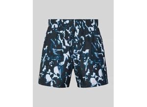 3617073934087 - Shorts im Allover-Look mit Label-Stitching