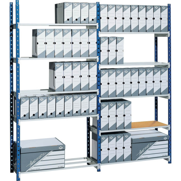 3660141140286 - Anbau-Schwerlastregal RangEco grau blau 3660141140286 PAPERFLOW