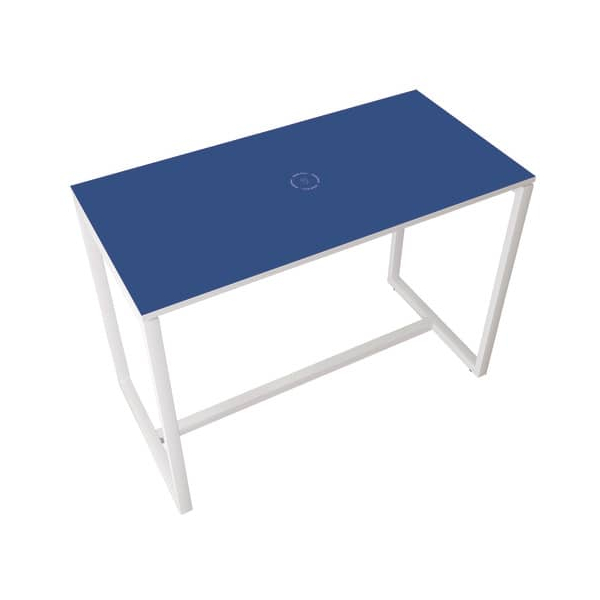 3660141221152 - Stehtisch easyDesk TD1501306 110cm (H) 150x75cm (BxT) rechteckig blau   weiß 3660141221152 PAPERFLOW