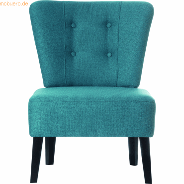 3660141230345 - Besuchersessel Brighton blau   buche ohne Armlehnen 4-Fuß-Gestell 3660141230345 PAPERFLOW