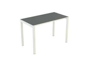 3660141251883 - Schreibtisch B1141311 65-130cm (H) 114x60cm (BxT) rechteckig anthrazit   weiß 3660141251883 PAPERFLOW