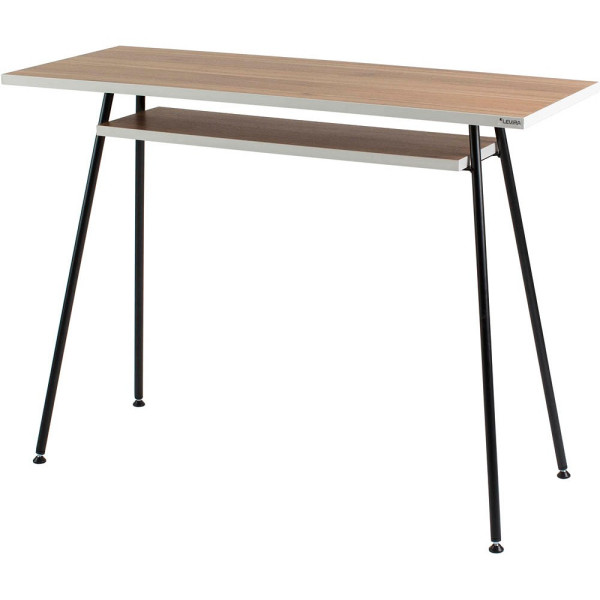 3660141256260 - Schreibtisch easyHome LV1 LV10136 75cm (H) 100cmx40cm (BxT) rechteckig walnuss   Schwarz 3660141256260 PAPERFLOW