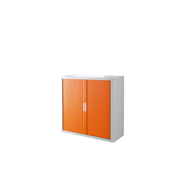 3660141929485 - Aktenschrank easy Office E1CT0010100042 Kunststoff Stahl abschließbar 2 OH 110 x 104 x 415 cm orange weiß