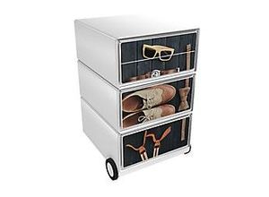 3660141951868 - Rollcontainer easyBox 4 horizontale Schubladen 642x390x436mm PERSO PERFECT GENTLEMAN