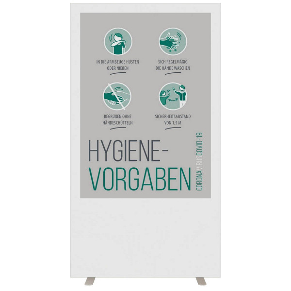 3660141953084 - easyScreen Stellwand Hygiene-Vorgaben 940 x 1740 cm 3660141953084 PAPERFLOW