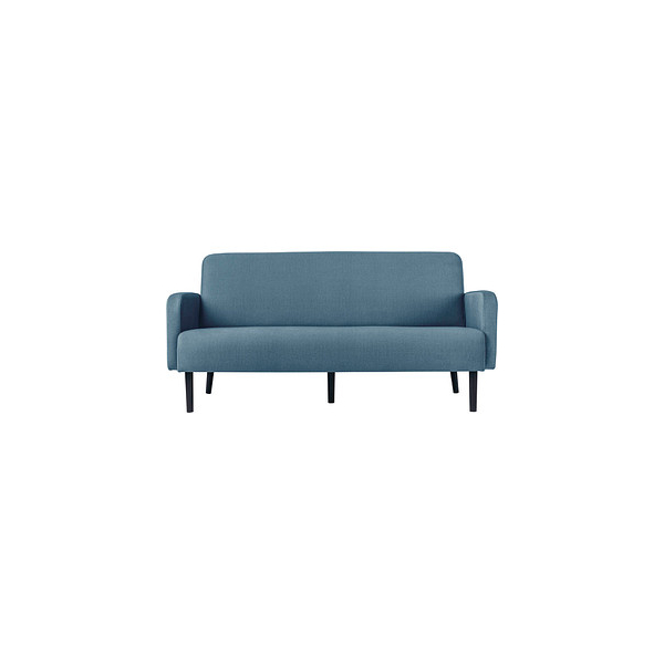 3660141954296 - Dreisitzer Sofa easyChair® by Paperflow LISBOA Stoffbezug elfenbeinfarben Fußgestell schwarz B 1760 x T 815 x H 830 mm