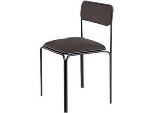 3660141959314 - Meet by Paperflow Besucherstuhl Bistro Stahl mit Samtbezug Sitzhöhe 495 mm mit Rückenlehne B 485 x T 435 x H 800 mm 2 Stück schwarz