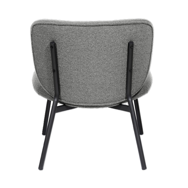 3660141963380 - Sessel meet® by Paperflow TWIST gepolstert B 600 x T 530 x H 420 mm Stoff und Stahl grau mattschwarz