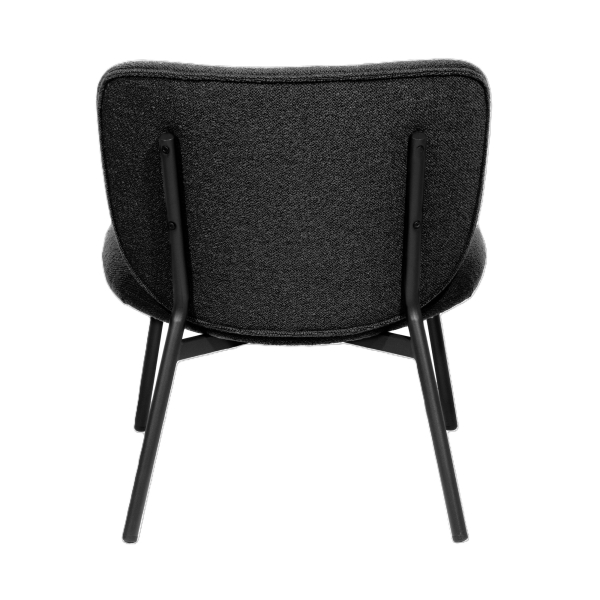 3660141963397 - Sessel meet® by Paperflow TWIST gepolstert B 600 x T 530 x H 420 mm Stoff und Stahl anthrazit mattschwarz