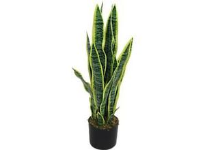 3660141963496 - Kunstpflanze meet® by Paperflow Sansevieria inkl Kunststoff-Topf H 650 mm PEVA