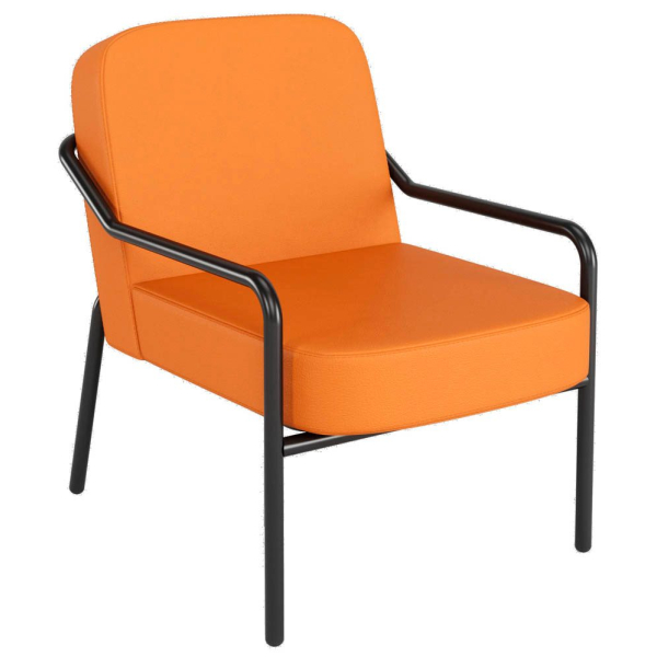 3660141964349 - Sessel MEDSO M Rund orange schwarz Kunstleder 3660141964349 meet powered by Paperflow