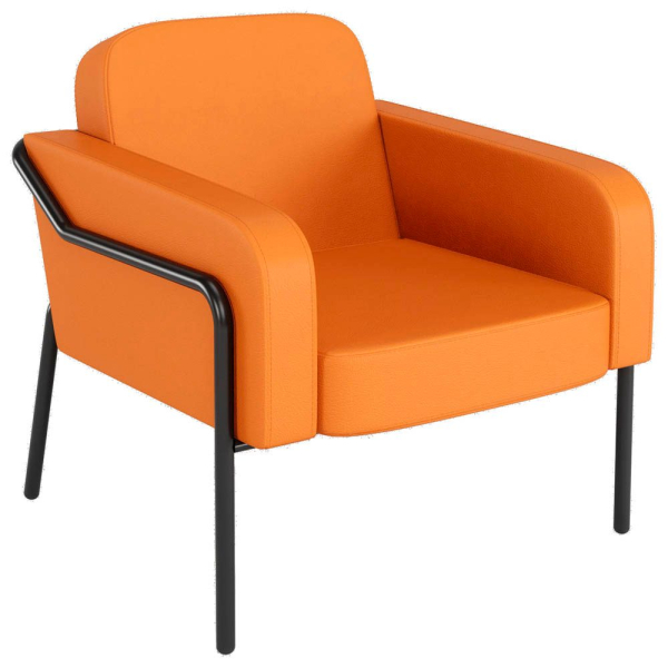 3660141964646 - Sessel MEDSO L Rund orange schwarz Kunstleder 3660141964646 meet powered by Paperflow