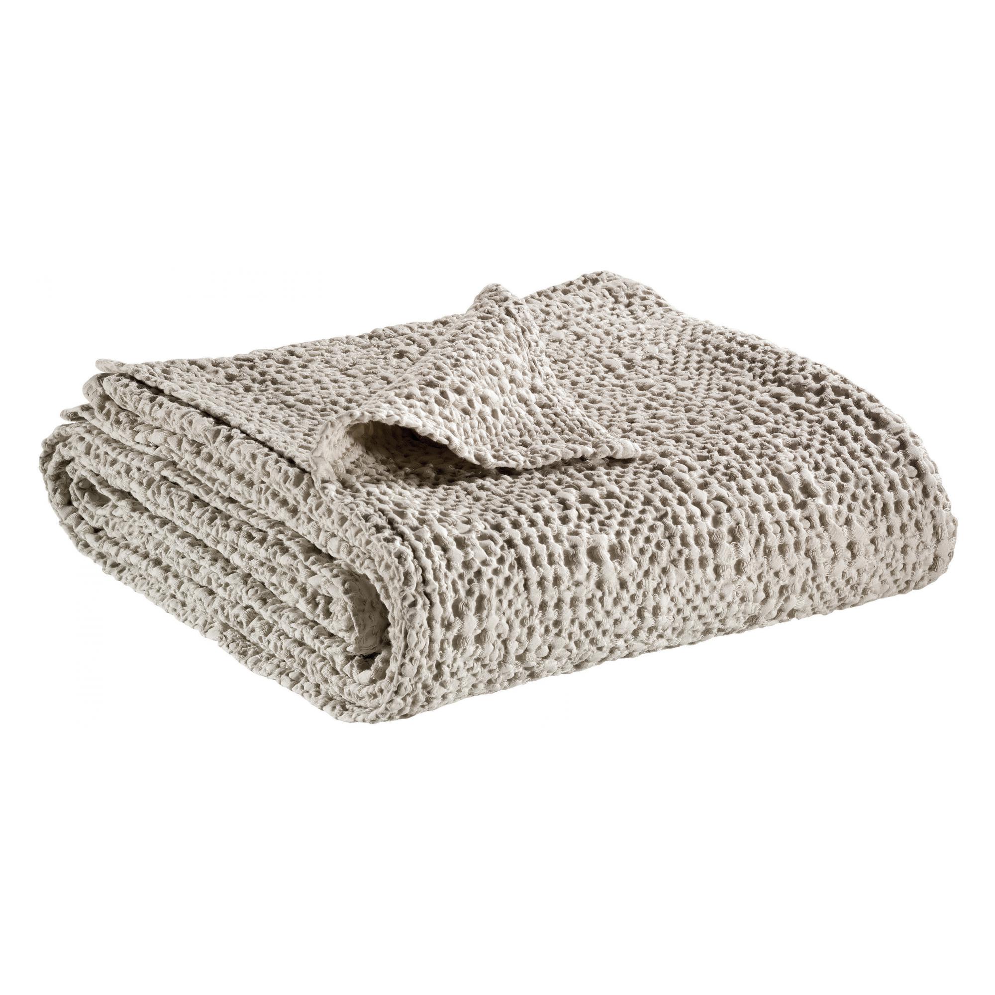 3660565074808 - Bettüberwurf aus Baumwolle stonewashed Tana