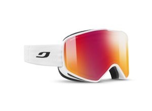 3660576054325 - J7721 Herren-Skibrille Vollrand Monoscheibe Kunststoff-Gestell weiß