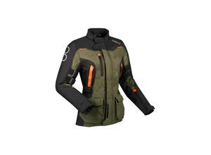 3660815181164 - Motorradjacke Zephyr Schwarz-Khaki-Orange Damen