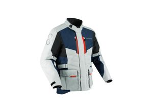 3660815181843 - Motorradjacke Siberia Grau-Blau-Rot