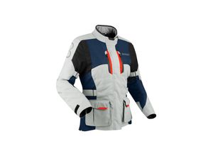 3660815181980 - Motorradjacke Siberia Grau-Blau-Rot Damen