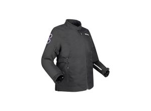 3660815189542 - Motorradjacke Pamela QS Damen Schwarz-Flieder