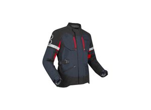 3660815193334 - Motorradjacke Halifax Schwarz-Anthrazit-Rot