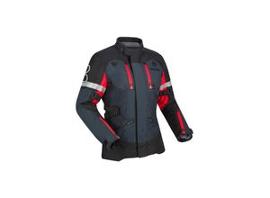 3660815193471 - Motorradjacke Halifax Schwarz-Anthrazit-Rot Damen