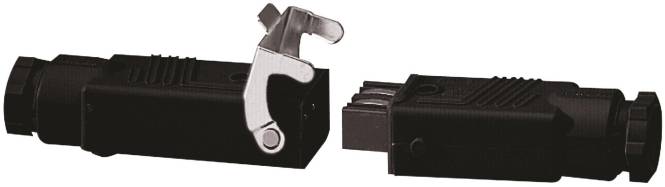 3660849562007 - SOMFY Hirschmann Stecker + Kupplung KIT inkl Sicherungsbügel schwarz 3660849562007 - SOMFY Hirschmann Stecker + Kupplung KIT inkl Sicherungsbügel schwarz