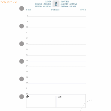 3660942004862 - Timer Kalender 1 Tag pro Seite 81x126cm 2023