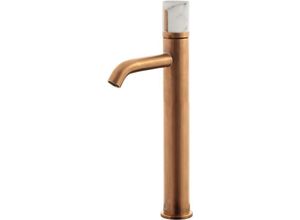 3661109020299 - Essebagno - Serienschalter Waschtisch Armatur hoch Kupfer Marmor