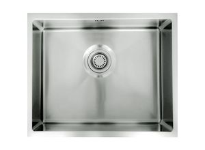 3661109021999 - Essebagno - Luisa Einzelwaschbecken 1 Becken 55x45 aus Edelstahl - Façon Inox