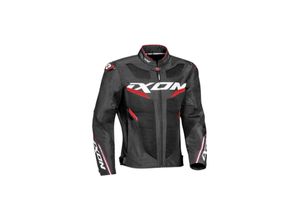 3661615351825 - Motorradjacke Draco Schwarz-Weiß-Rot