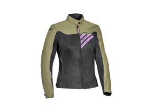 3661615353652 - Orion Damen Motorrad Textiljacke - Schwarz Grün - L - female