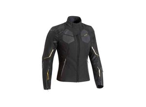 3661615401278 - Motorradjacke Cell Schwarz-Gold Damen