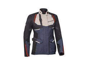 3661615426080 - Eddas Damen Motorrad Textiljacke - Schwarz Blau - M - female