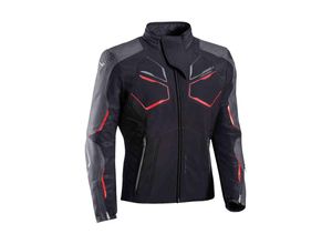 3661615459033 - Motorradjacke Cell Schwarz-Grau-Rot