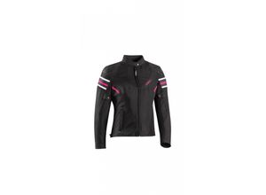 3661615478287 - Ilana Evo Damen Motorrad Textiljacke - Schwarz Pink - M - female