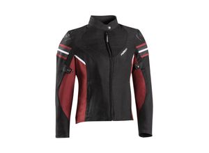 3661615478447 - Ilana Evo Damen Motorrad Textiljacke - Schwarz Rot - L - female