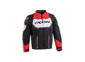 3661615480327 - Striker Air Kinder Motorrad Textiljacke - Schwarz Weiss Rot - 10 Jahre - unisex