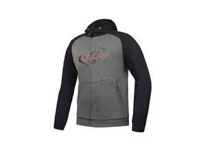 3661615572459 - Touchdown Motorrad Textiljacke - Schwarz Grau - XL - unisex