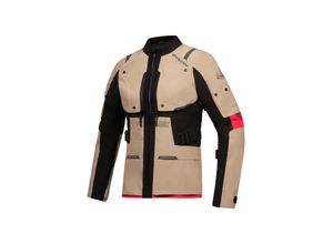 3661615636212 - Motorradjacke IXON M-Skeid Lady Sand-Schwarz-Rot