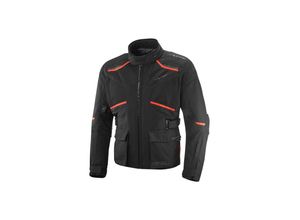 3661615675433 - Motorradjacke Midgard Air C Schwarz-Hellrot