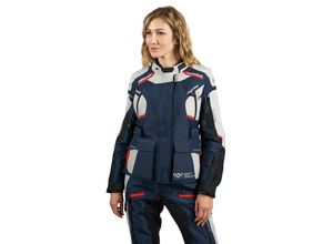 3661615676263 - Motorradjacke Midgard Lady Greige-Navy-Schwarz