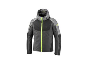 3661615721918 - Motorradjacke Burning Grau-Schwarz-Hellgelb