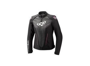 3661615724162 - Motorradjacke Prodigy Schwarz-Anthrazit-Hellrosa Damen