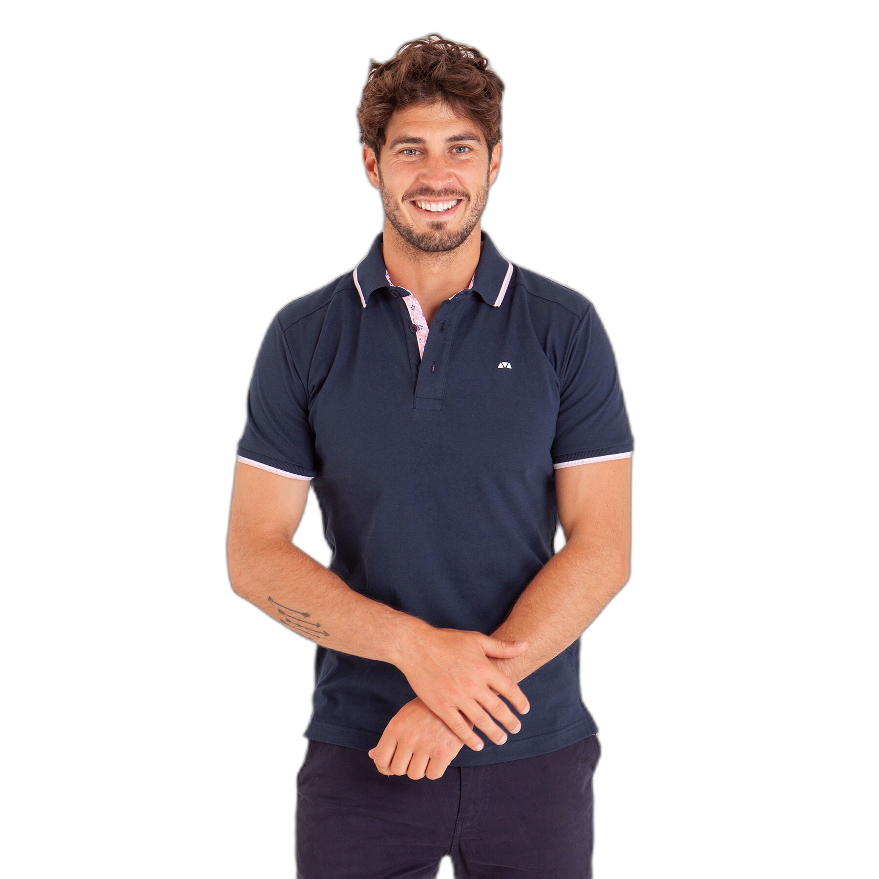 3661920330249 - Polo-Shirt mit bedrucktem Popeline-Kragen Camberabero